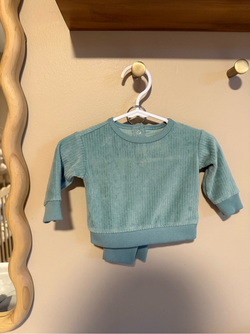 Baby teal matching set